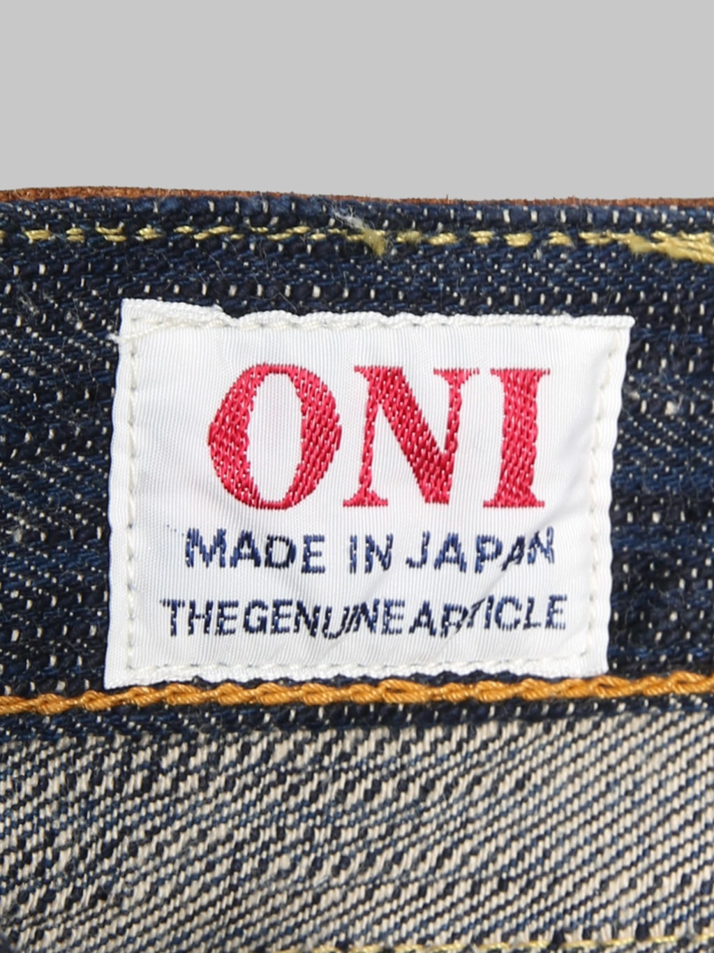 ONI Denim 200 "Kase" Wide Straight Jeans logo tag