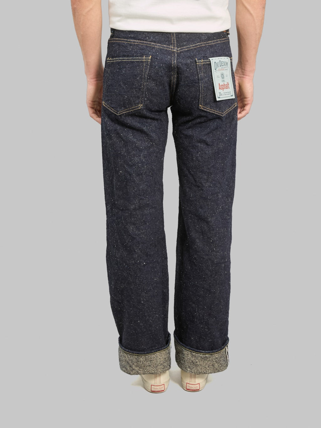 ONI 200 Asphalt 20oz Wide Straight Jeans back fit