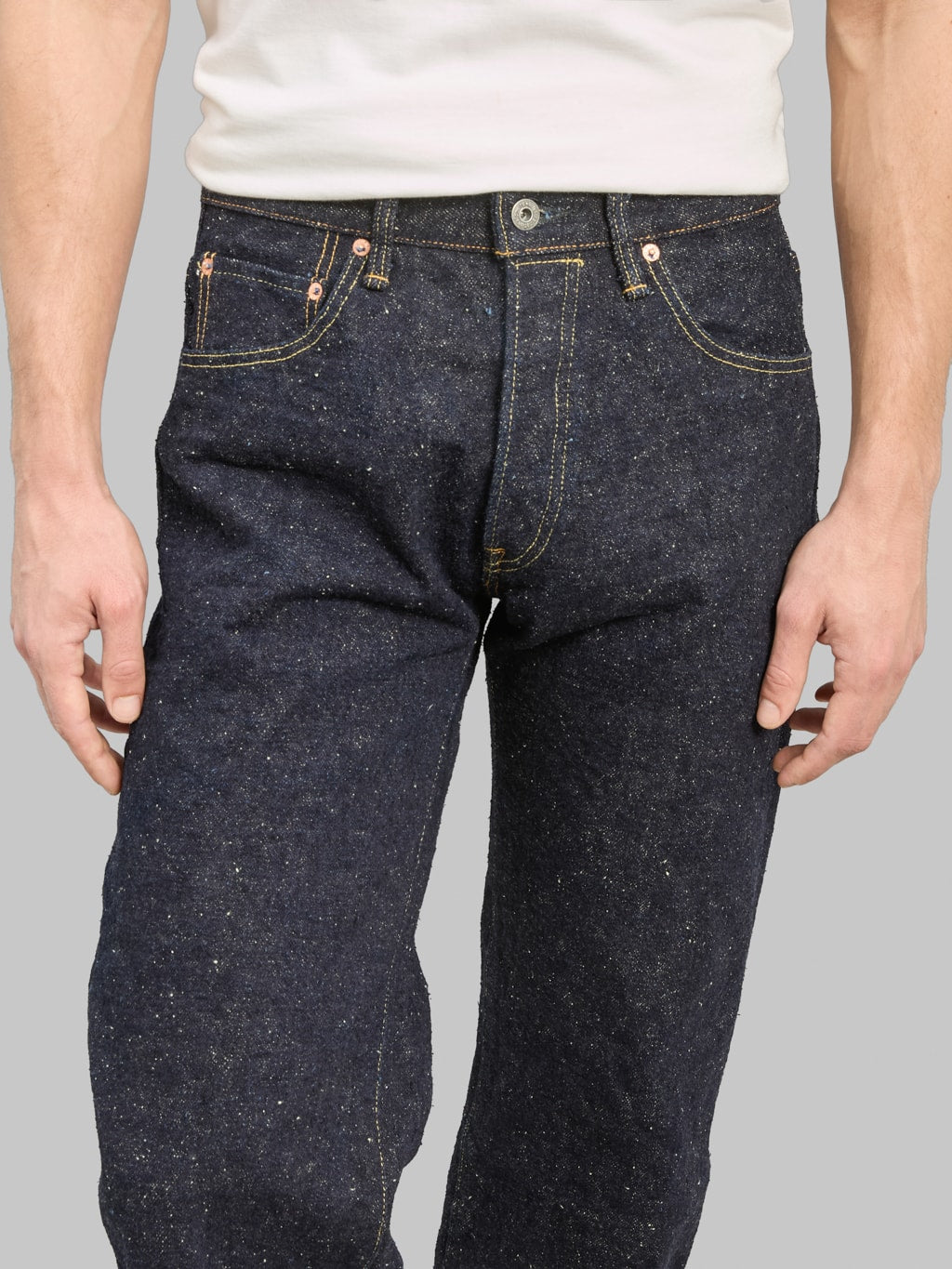 ONI 200 Asphalt 20oz Wide Straight Jeans waist