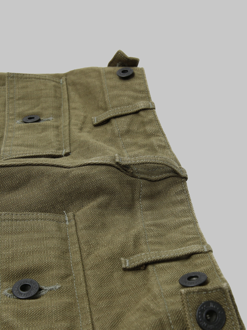 ONI Denim 207 HOXOLB 13oz Baker Pants Olive Brown belt loop