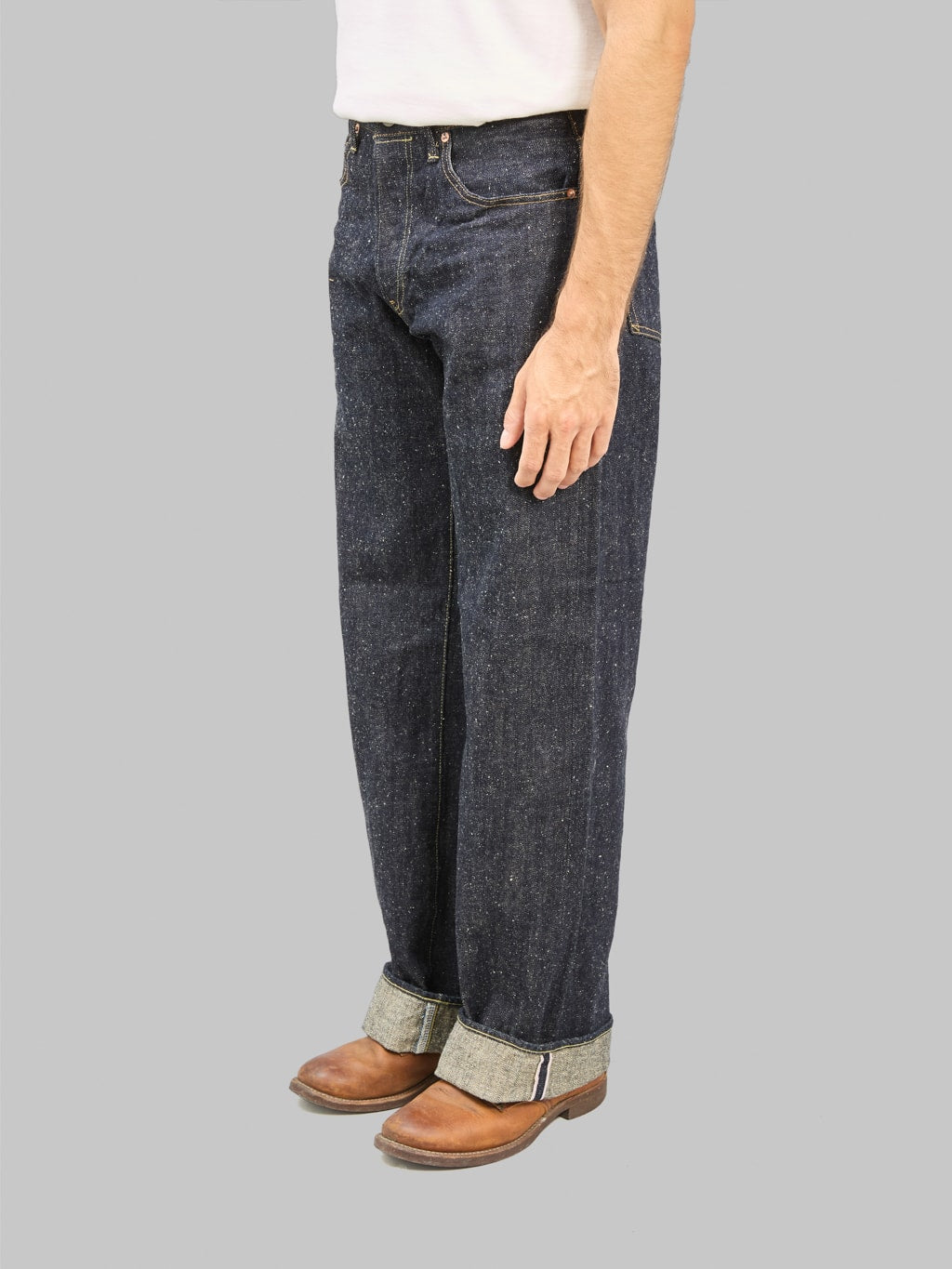 ONI Denim 222 NEP Super Wide Straight Jeans side fit