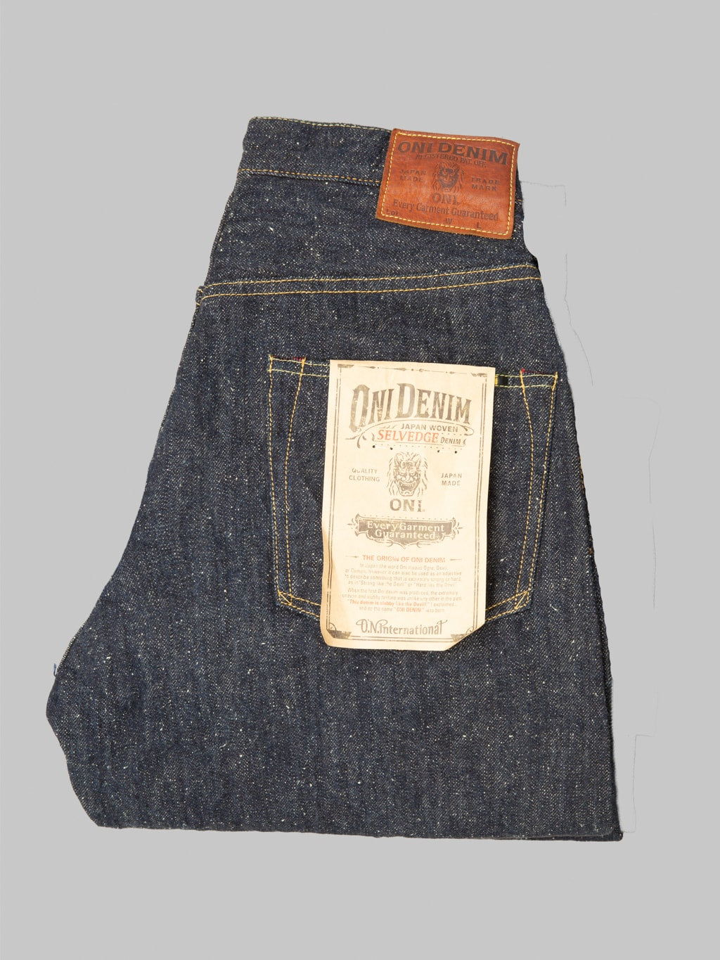 ONI Denim 222 NEP Super Wide Straight Jeans made in japan