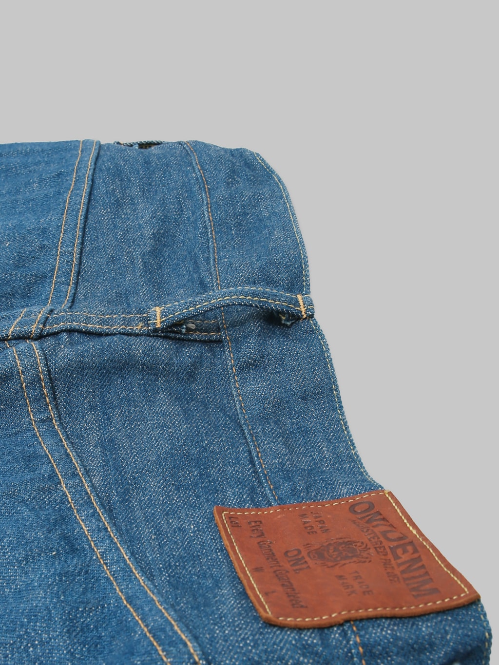 ONI Denim 222-OFBD 13.7oz Old Faded Blue Denim Super Wide Straight Jeans