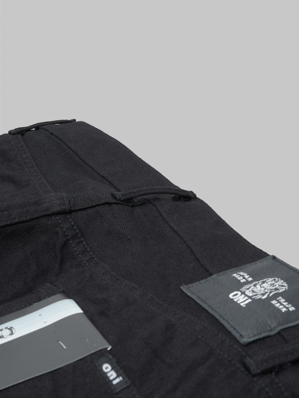 ONI Denim 242-13BK "Jet Black Denim" 13oz Super Wide Straight Jeans
