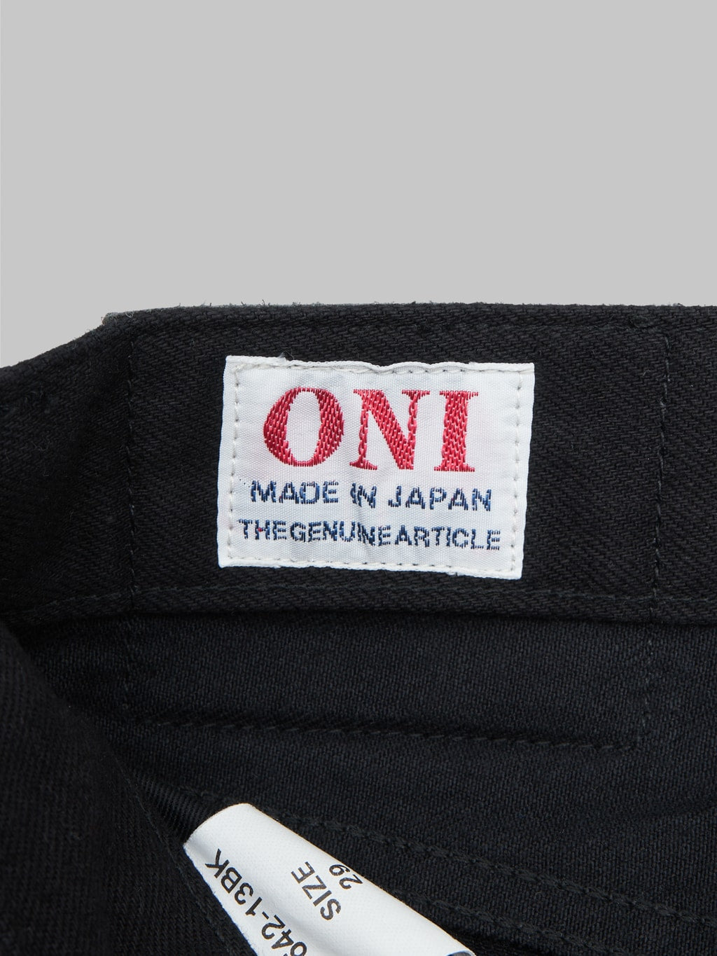 ONI Denim 242-13BK "Jet Black Denim" 13oz Super Wide Straight Jeans