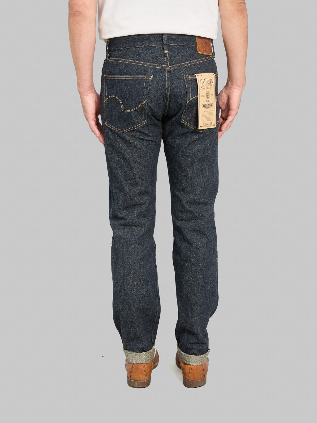ONI Denim 246-GC15 15oz Greencast Denim Neat Straight Jeans