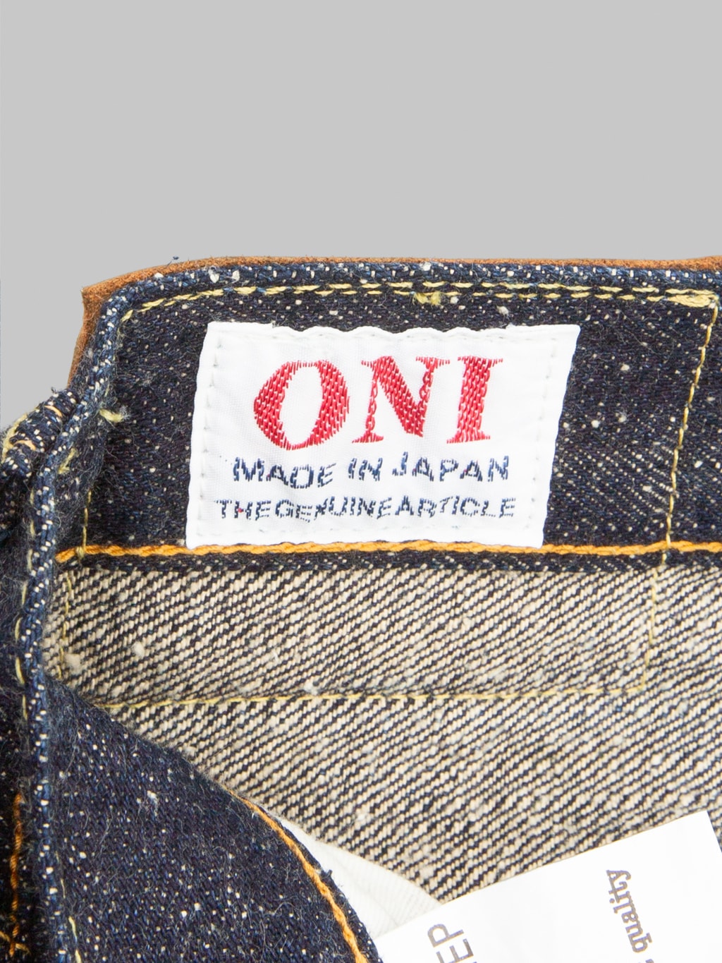 ONI Denim 266 NEP Relax Straight Jeans interior tag