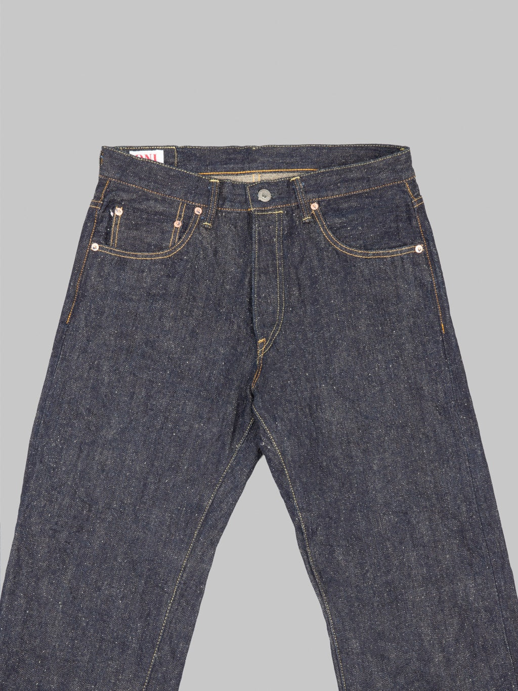 ONI Denim 266 NEP Relax Straight Jeans front details