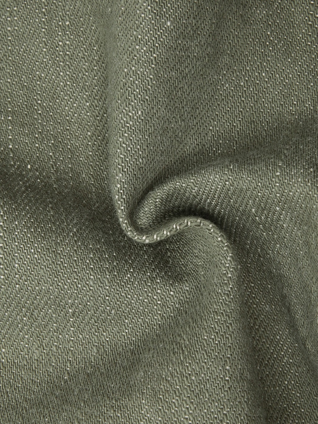 ONI Denim 266 OLD18 Olive Denim Straight Jeans fabric