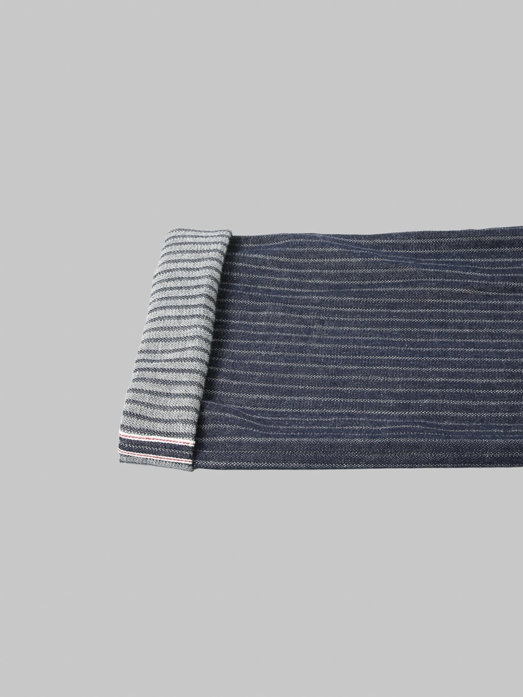 ONI Denim 266HJS 12oz Jacquard Striped Relax Straight Jeans weft