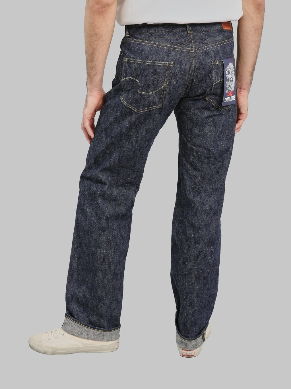 ONI Denim 270 Kase 16oz Natural Indigo Regular Straight Jeans back fit