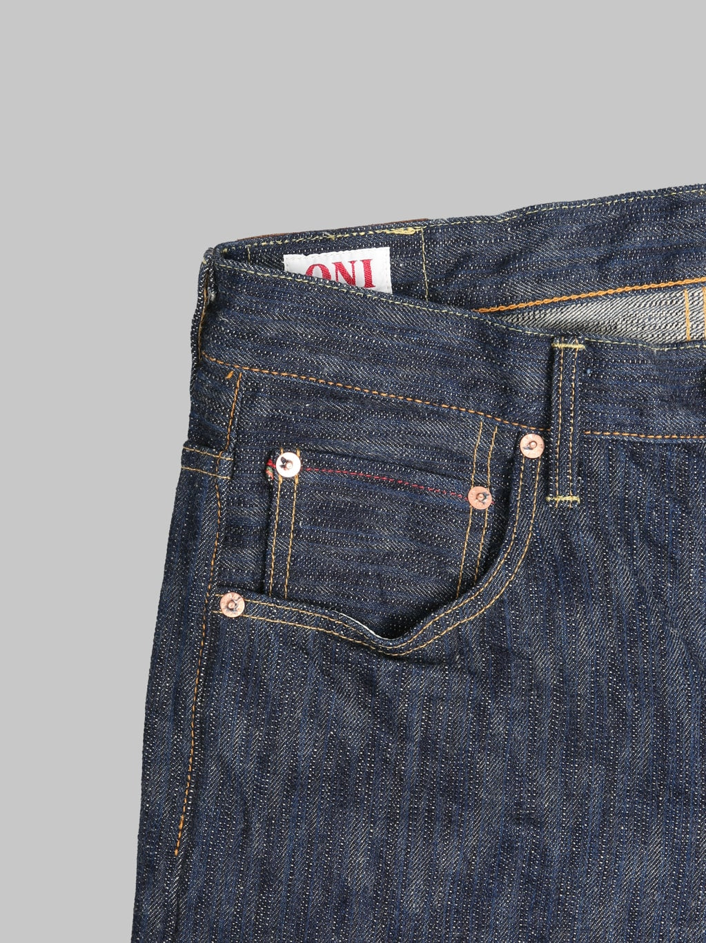 ONI Denim 270 Kase 16oz Natural Indigo Regular Straight Jeans coin pocket