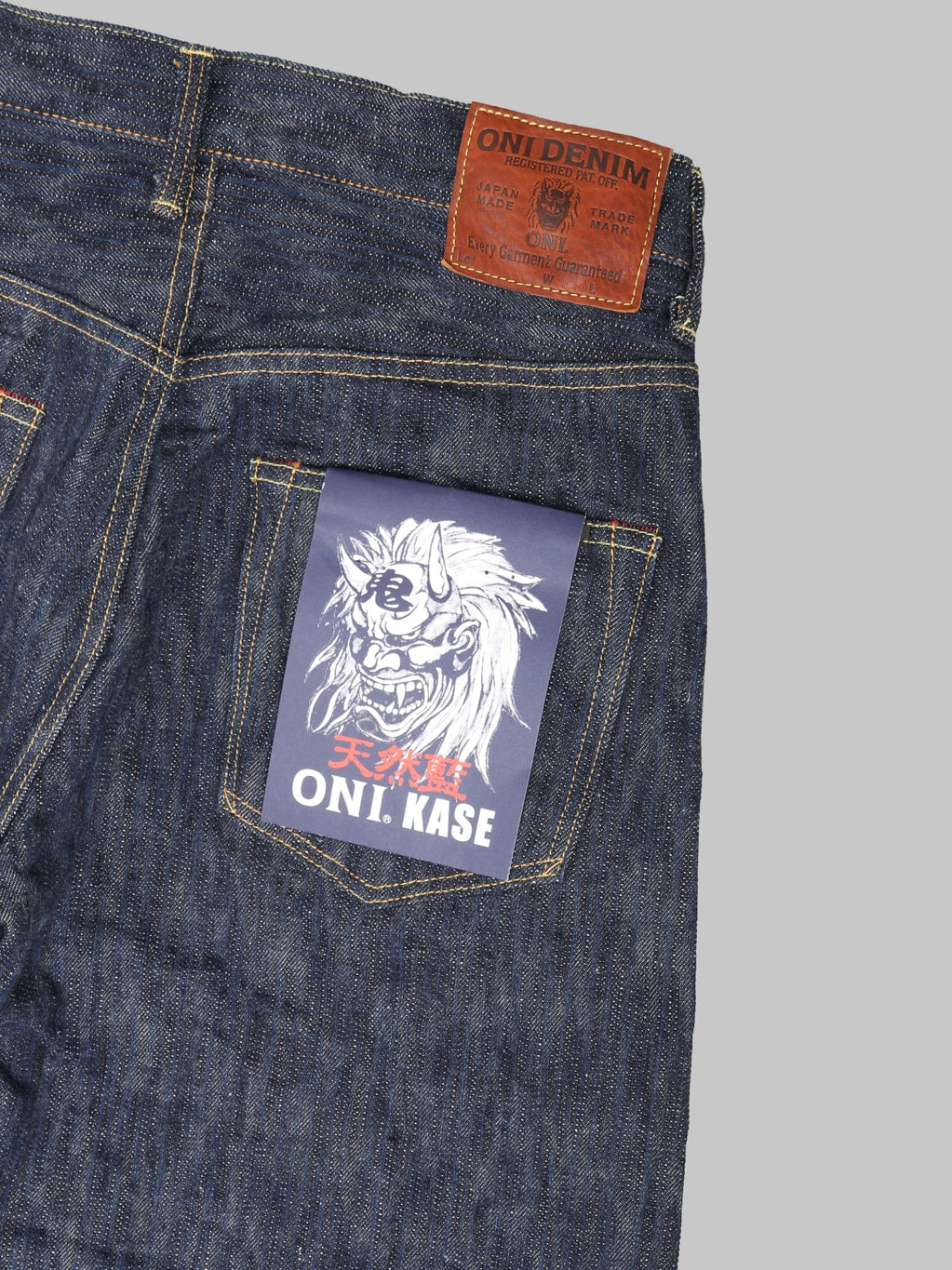 ONI Denim 270 Kase 16oz Natural Indigo Regular Straight Jeans pocket flasher