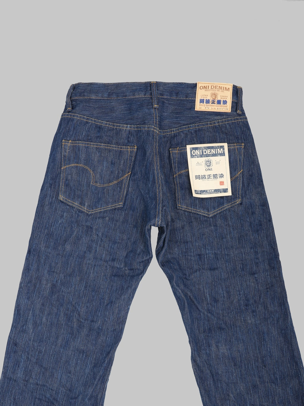ONI 274 Awa Natural Indigo Regular Straight Jeans back