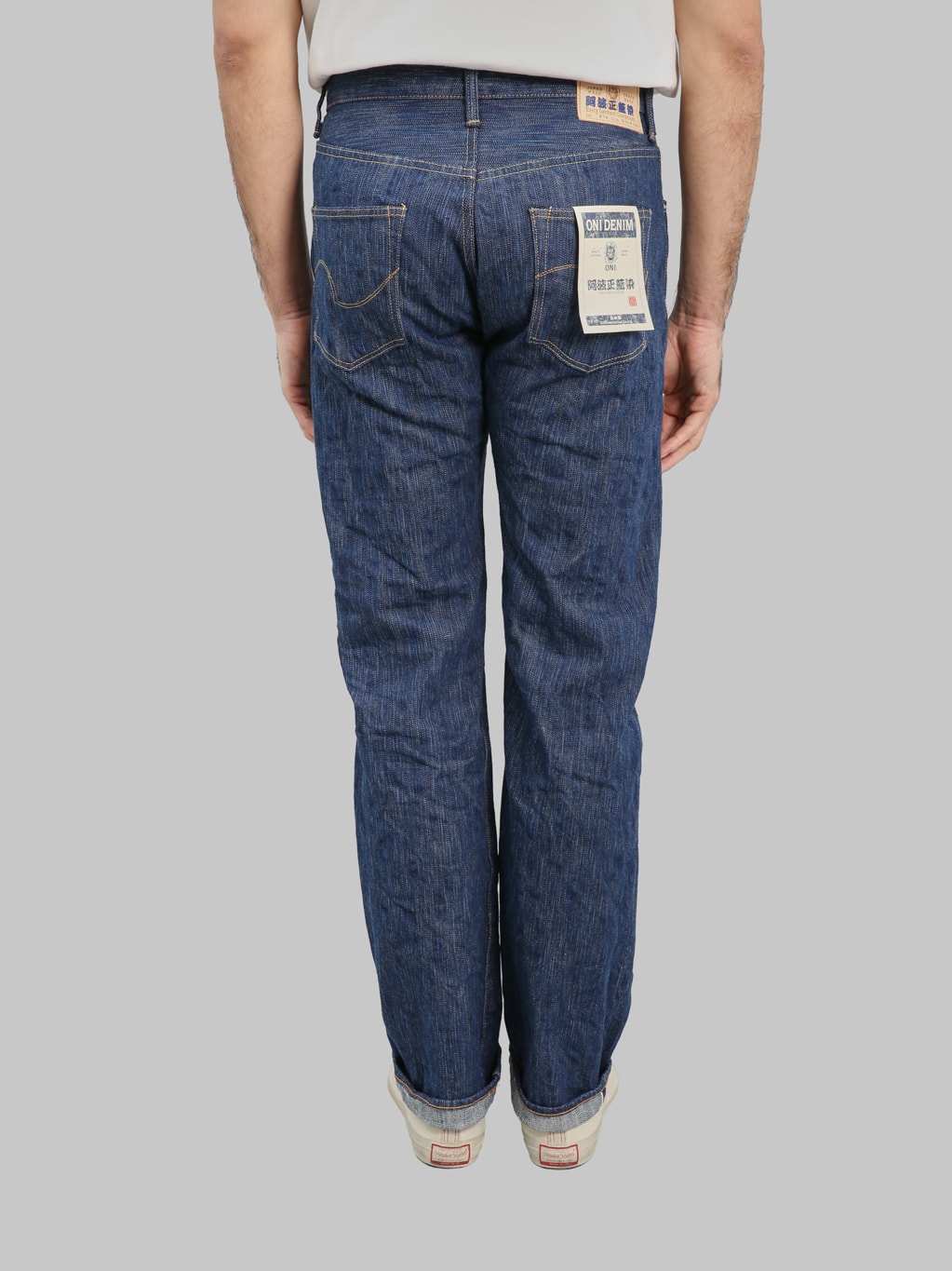 ONI 274 Awa Natural Indigo Regular Straight Jeans back