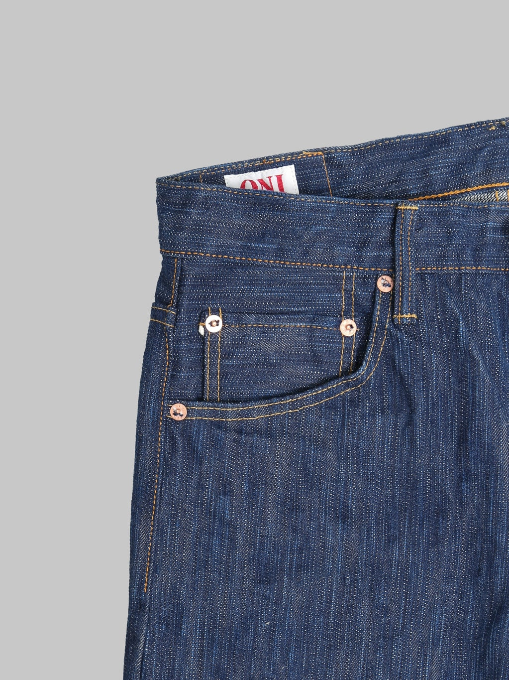 ONI 274 Awa Natural Indigo Regular Straight Jeans coin pocket