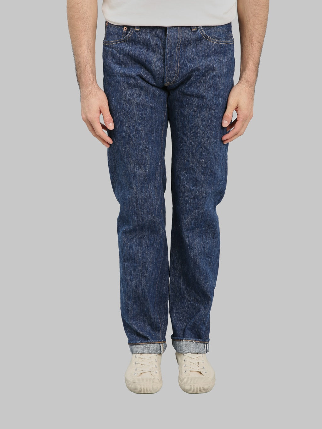 ONI 274 Awa Natural Indigo Regular Straight Jeans front