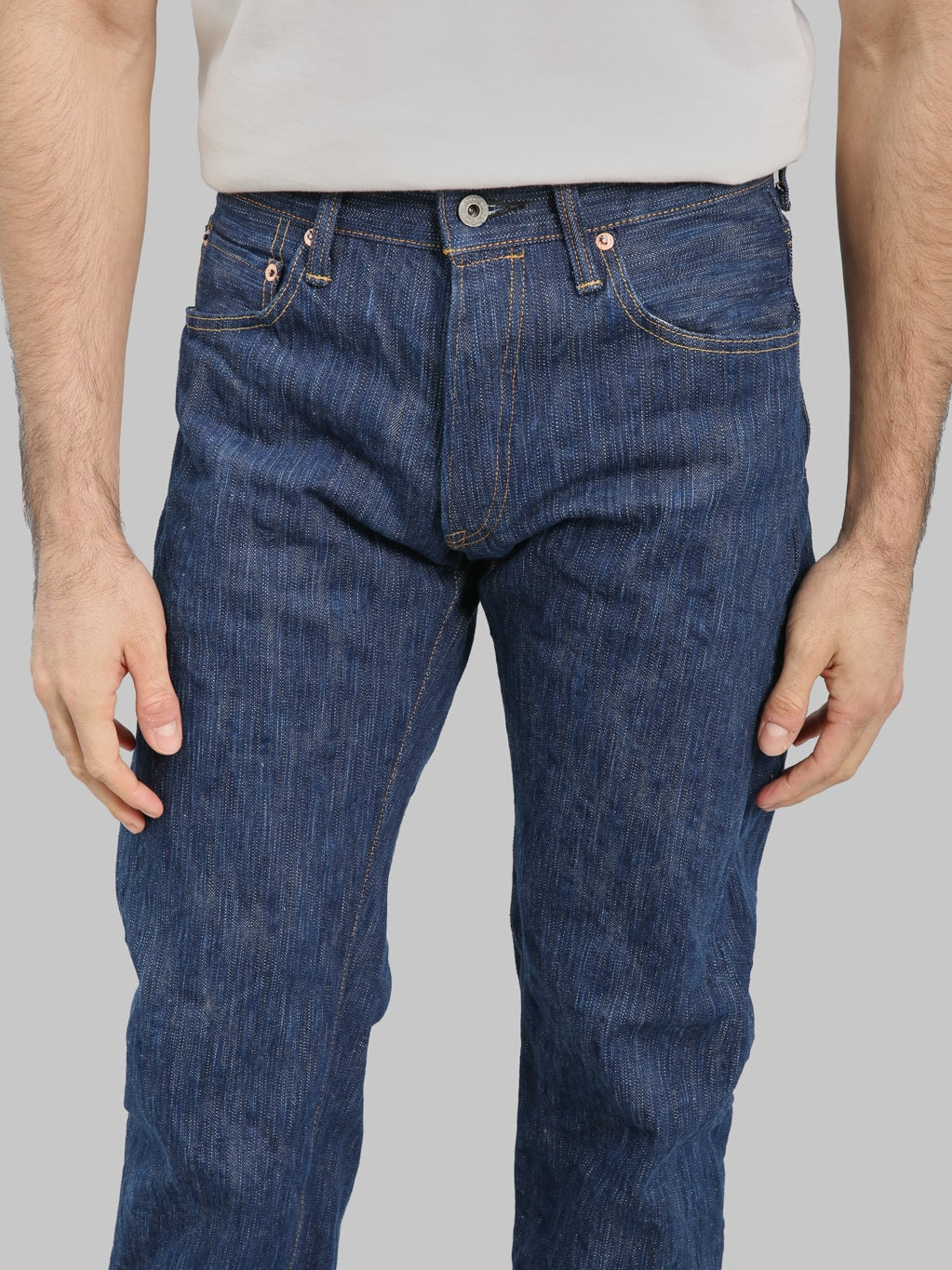 ONI 274 Awa Natural Indigo Regular Straight Jeans inseam