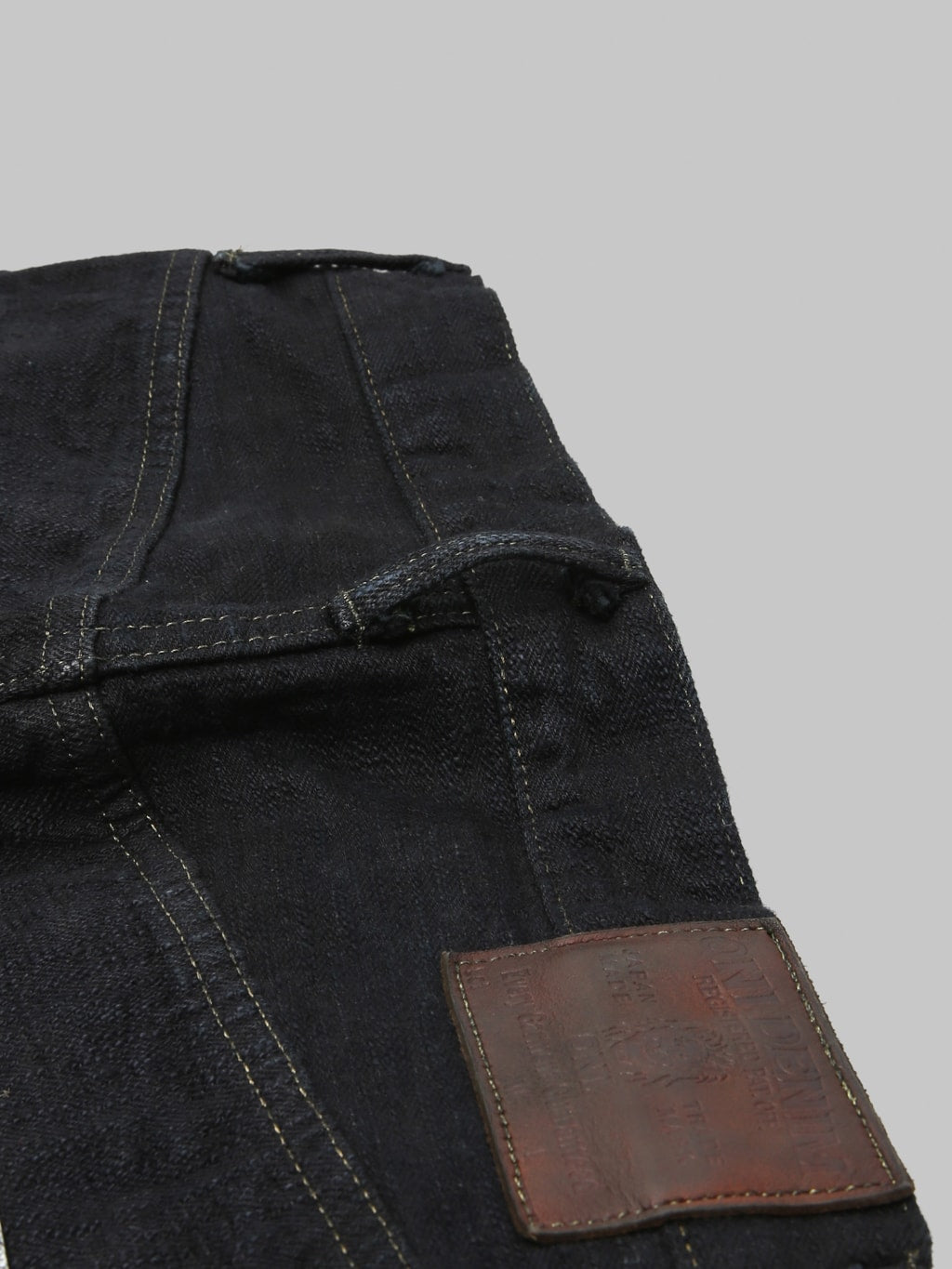 ONI Denim 277 "Bumpy Denim" 17oz Just Right Straight Jeans Kuro