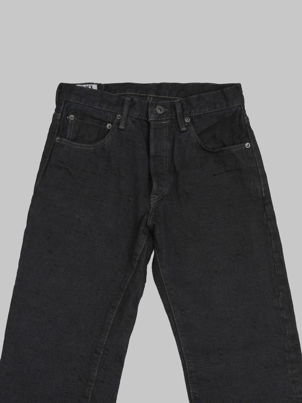 ONI Denim 277 "Bumpy Denim" 17oz Just Right Straight Jeans Kuro