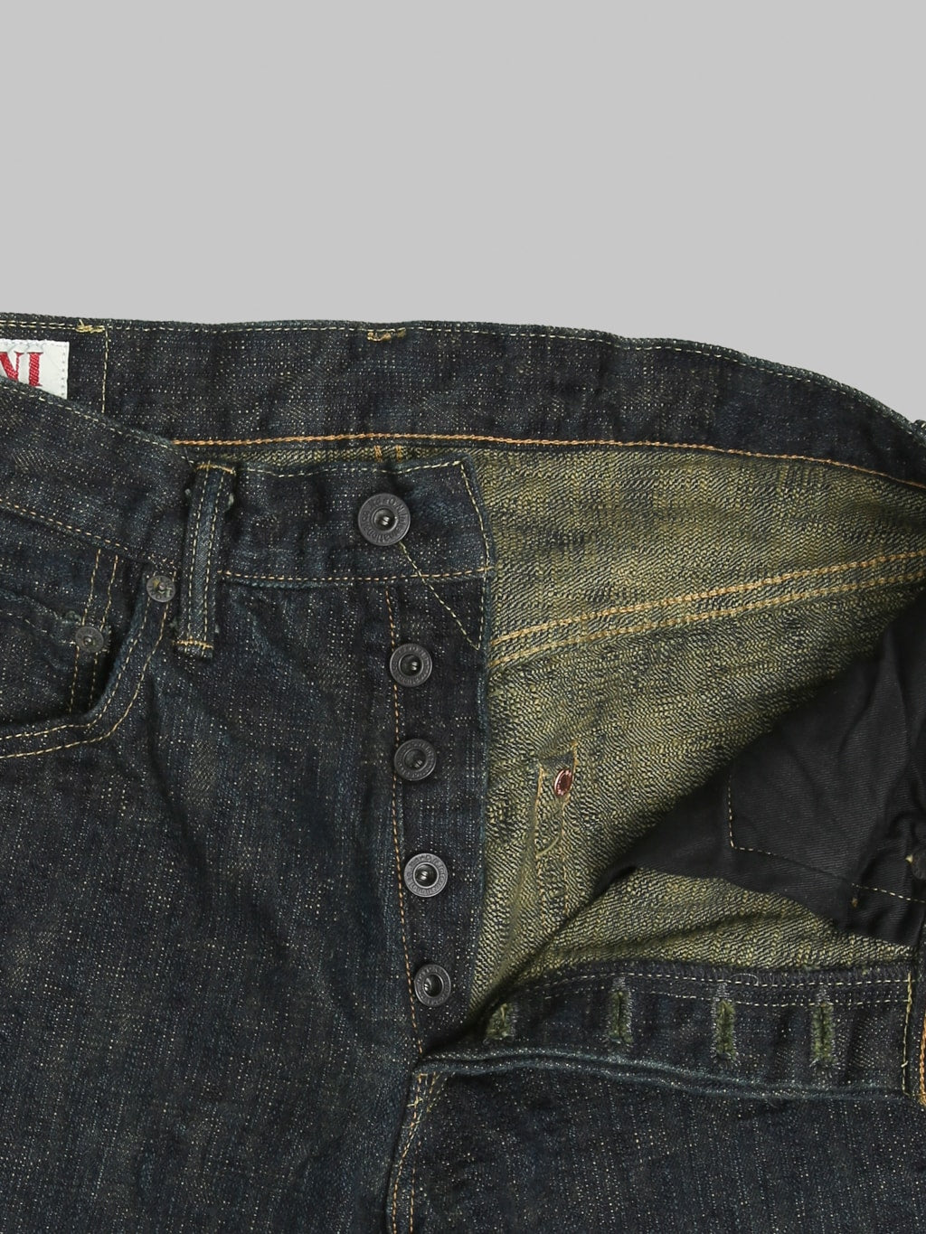 ONI Denim 277 "Bumpy Denim" 17oz Just Right Straight Jeans Kusaki