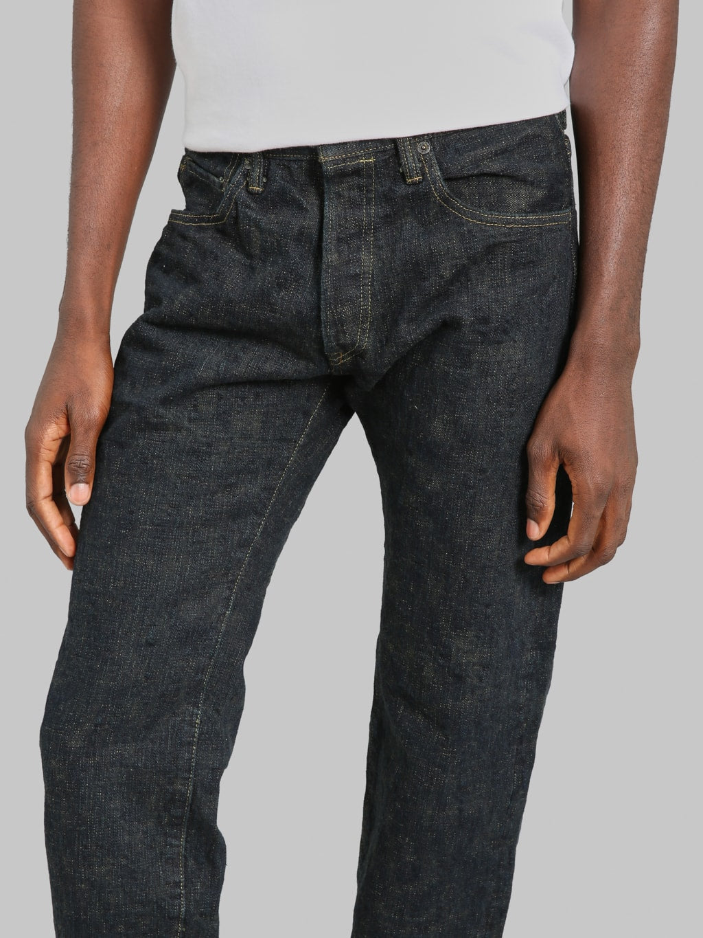 ONI Denim 277 "Bumpy Denim" 17oz Just Right Straight Jeans Kusaki