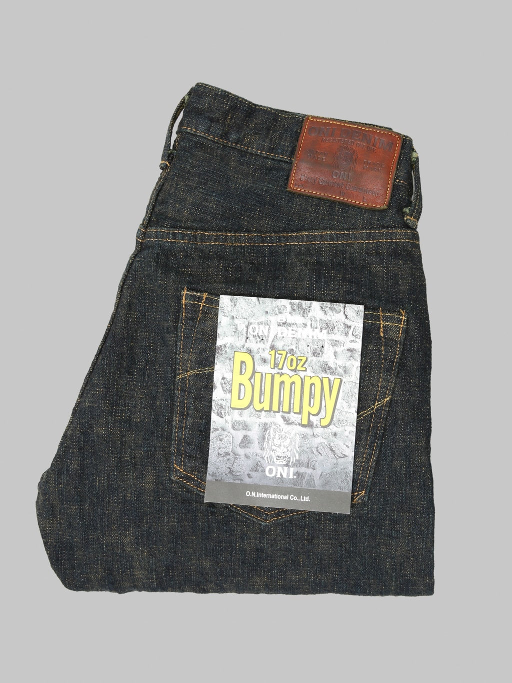 ONI Denim 277 "Bumpy Denim" 17oz Just Right Straight Jeans Kusaki