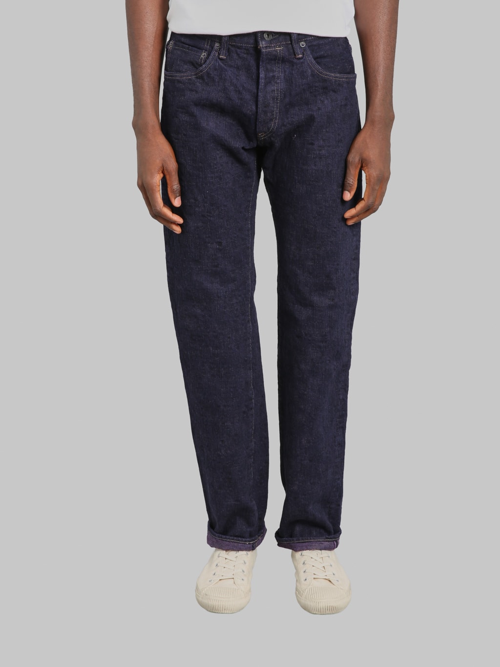 ONI Denim 277 "Bumpy Denim" 17oz Just Right Straight Jeans Murasaki