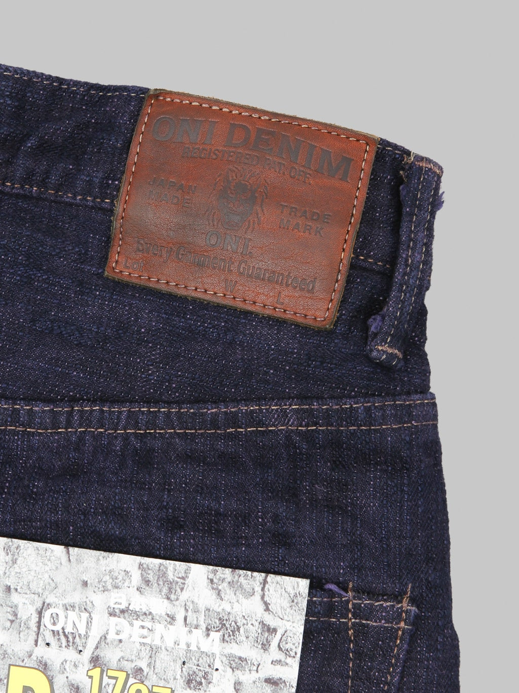 ONI Denim 277 "Bumpy Denim" 17oz Just Right Straight Jeans Murasaki