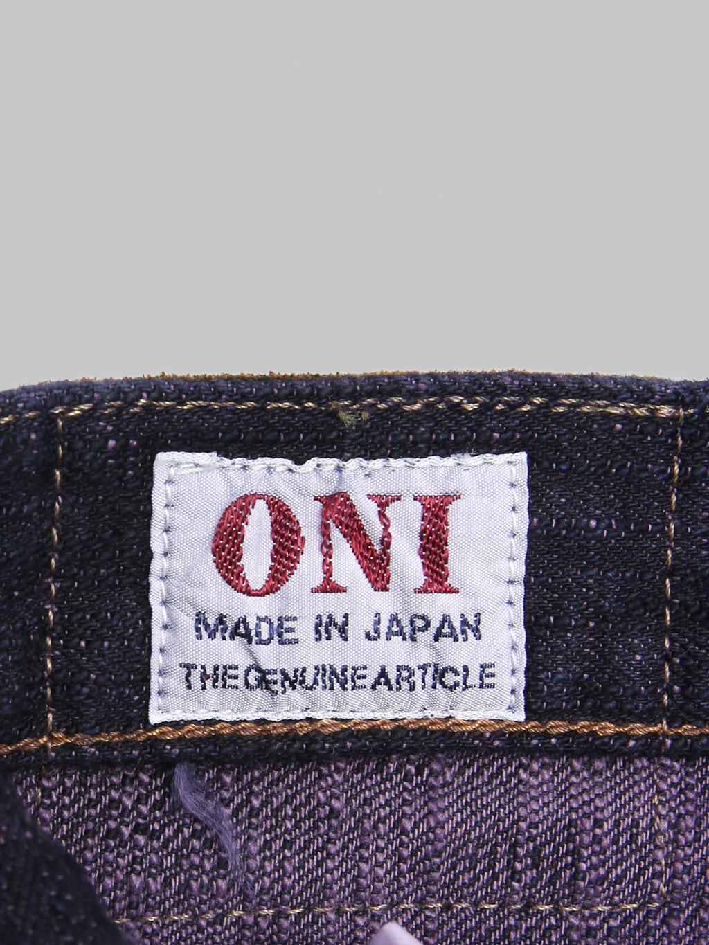 ONI Denim 277 "Bumpy Denim" 17oz Just Right Straight Jeans Murasaki