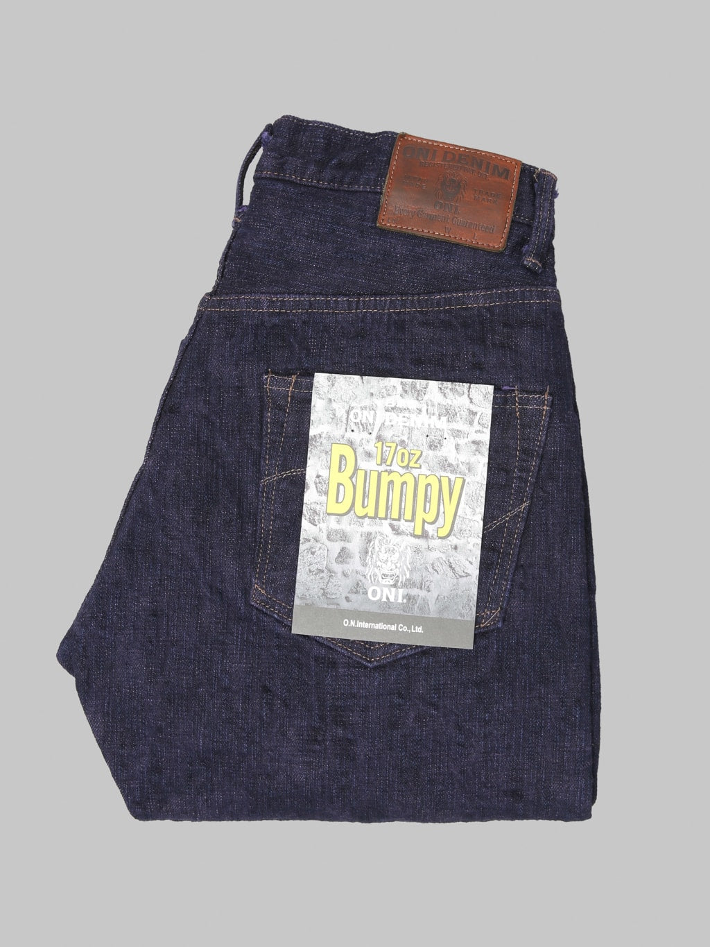 ONI Denim 277 "Bumpy Denim" 17oz Just Right Straight Jeans Murasaki