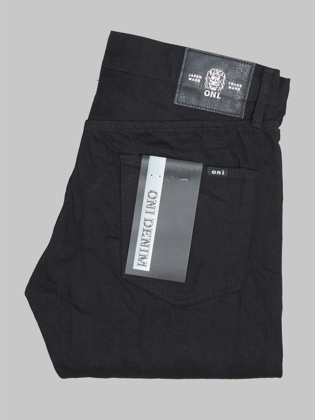 ONI Denim 286-13BK "Jet Black Denim" 13oz Neat Straight Jeans