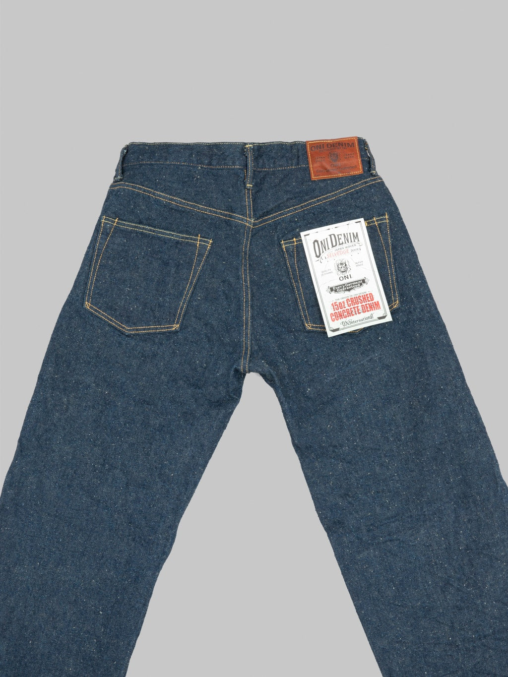 ONI Denim 288CCD GOLV 15oz Regular Straight Jeans back details