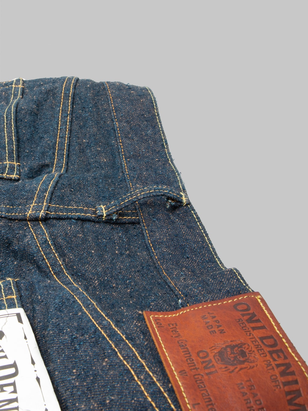 ONI Denim 288CCD-MOCA "Crushed Concrete Denim Moca Weft" 15oz Regular Straight Jeans