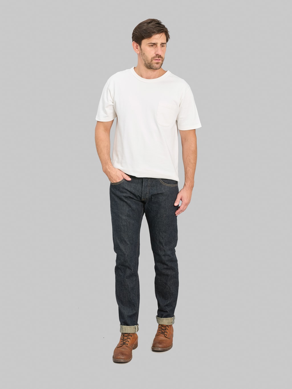 ONI Denim 622-GC15 15oz Greencast Denim Relax Tapered Jeans