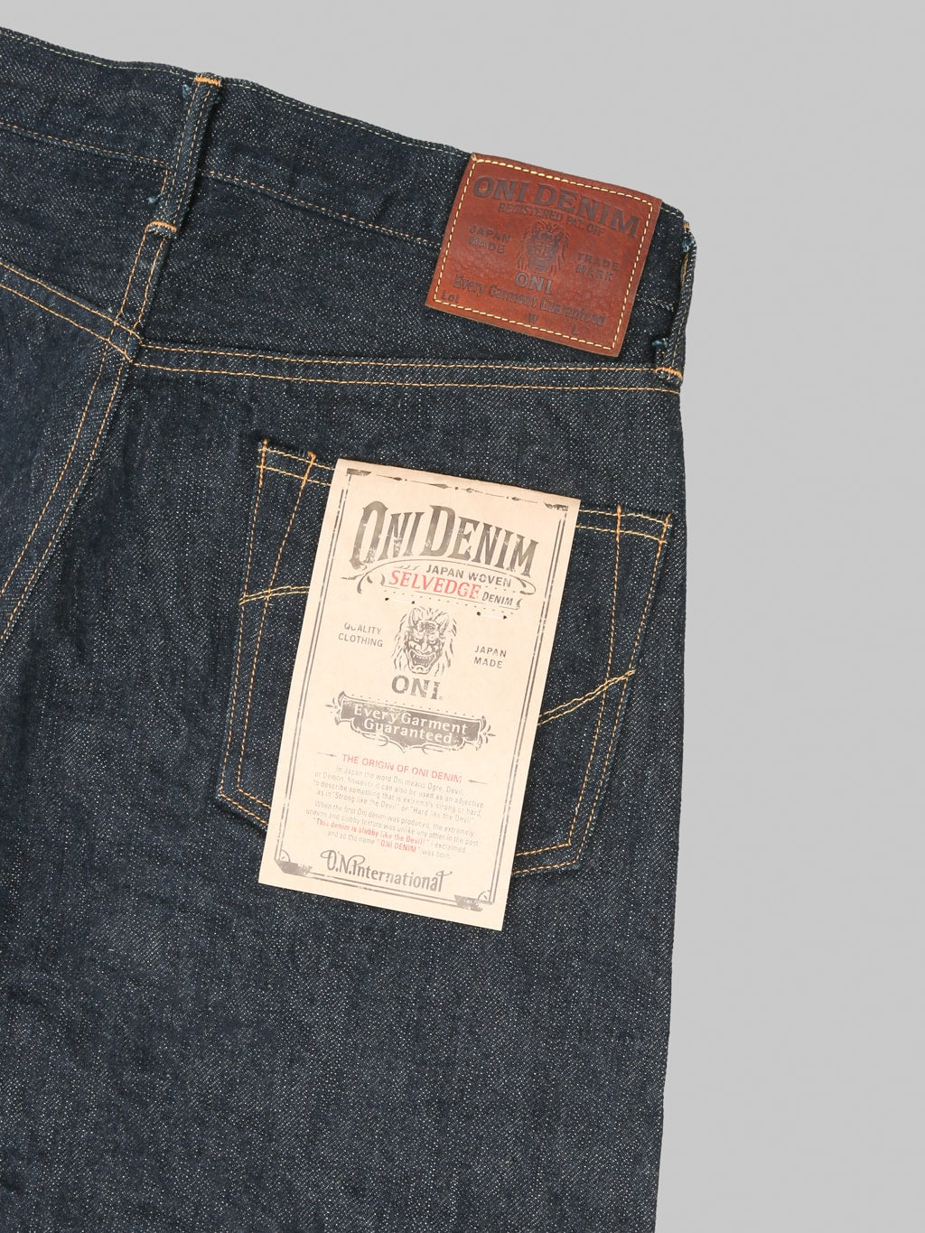 ONI Denim 622-GC15 15oz Greencast Denim Relax Tapered Jeans