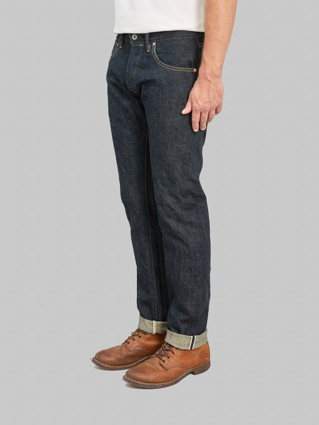 ONI Denim 622-GC15 15oz Greencast Denim Relax Tapered Jeans