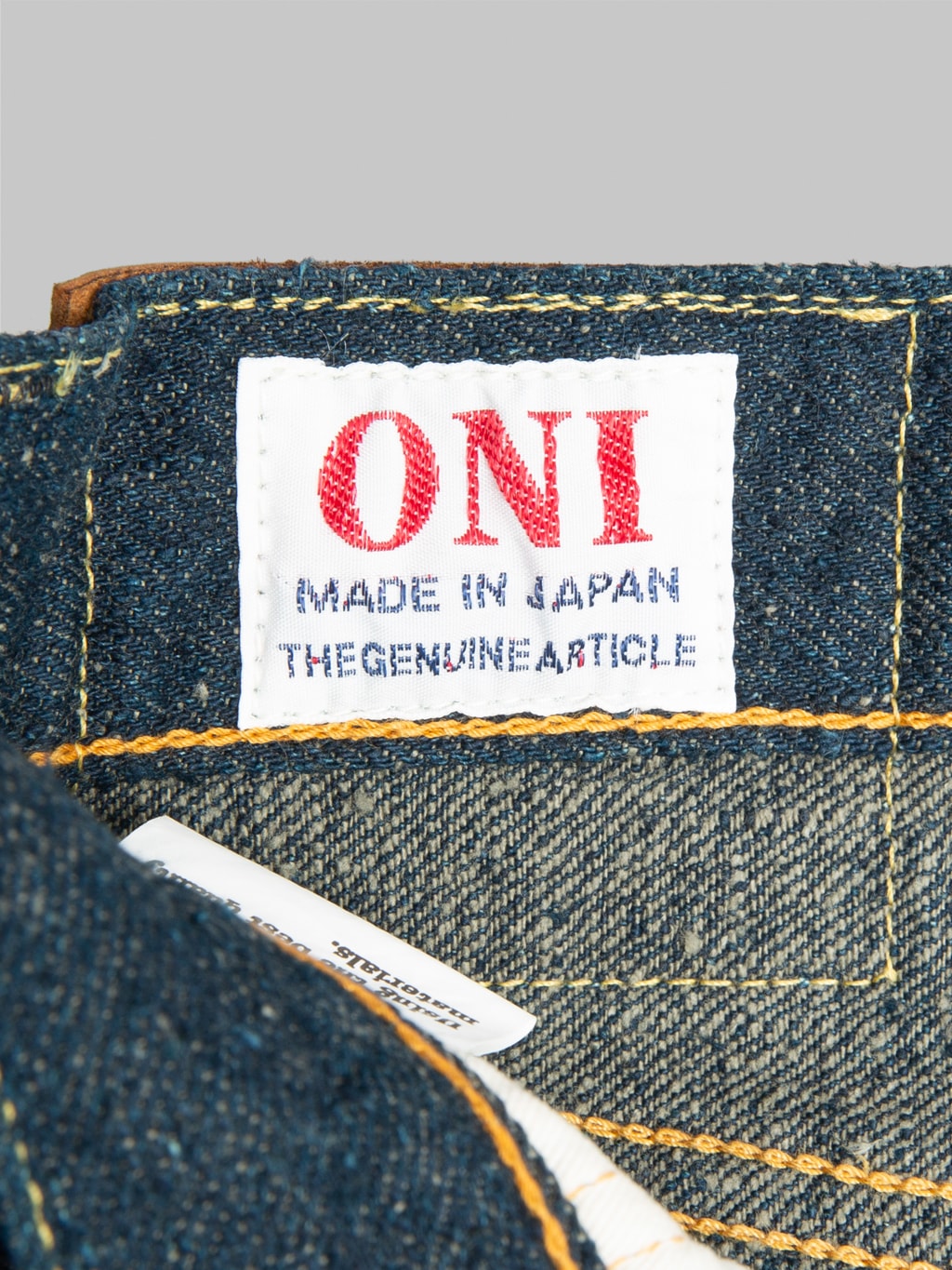 ONI Denim 622CCD-GOLV "Crushed Concrete Denim Grayish Olive Weft" 15oz Relaxed Tapered Jeans