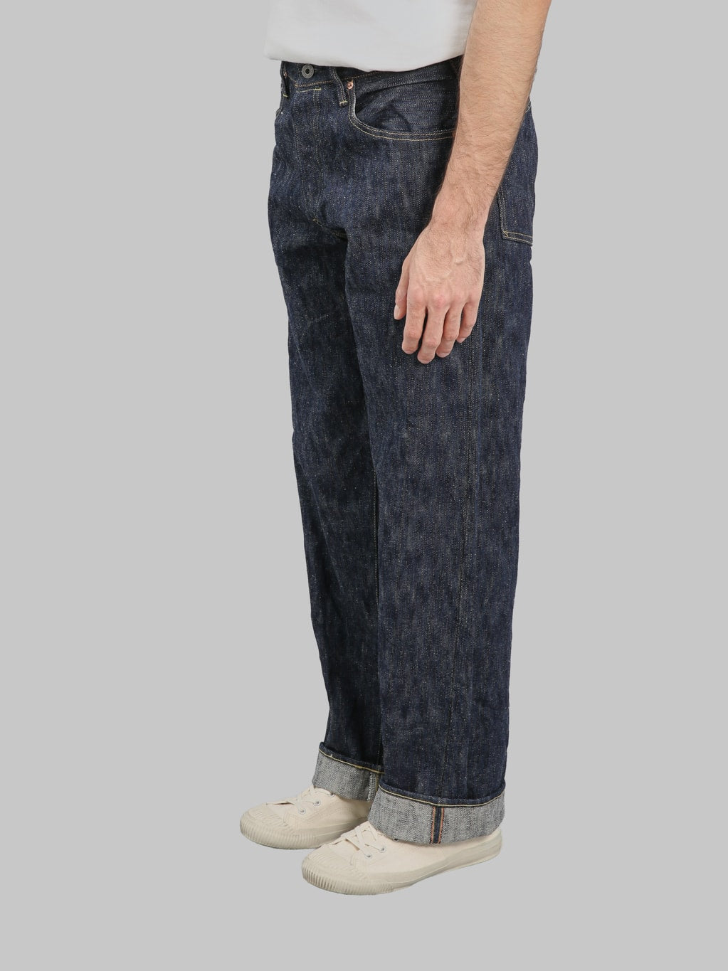 ONI 822 Kase 16oz Natural Indigo Super Wide Tapered Jeans side