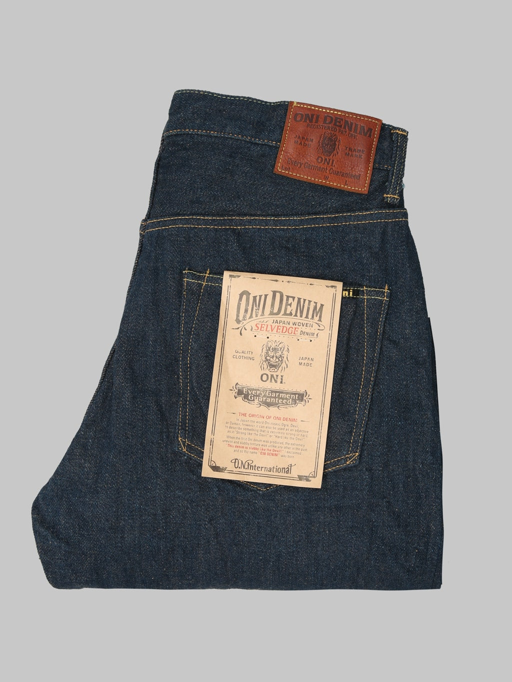 ONI Denim 822ZRLBR Secret Denim Brown Weft Wide Tapered Jeans