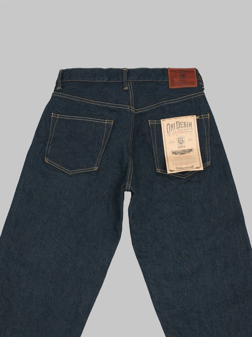ONI Denim 822ZROLV Secret Denim Olive Weft Wide Tapered pocket