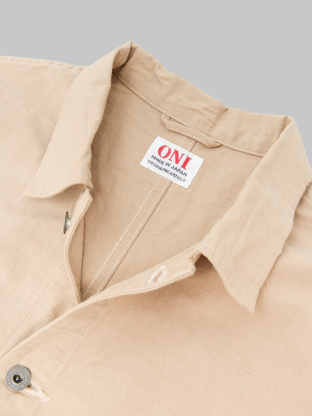 ONI Denim 03500-8CBE 8oz Chambray Beige Coverall
