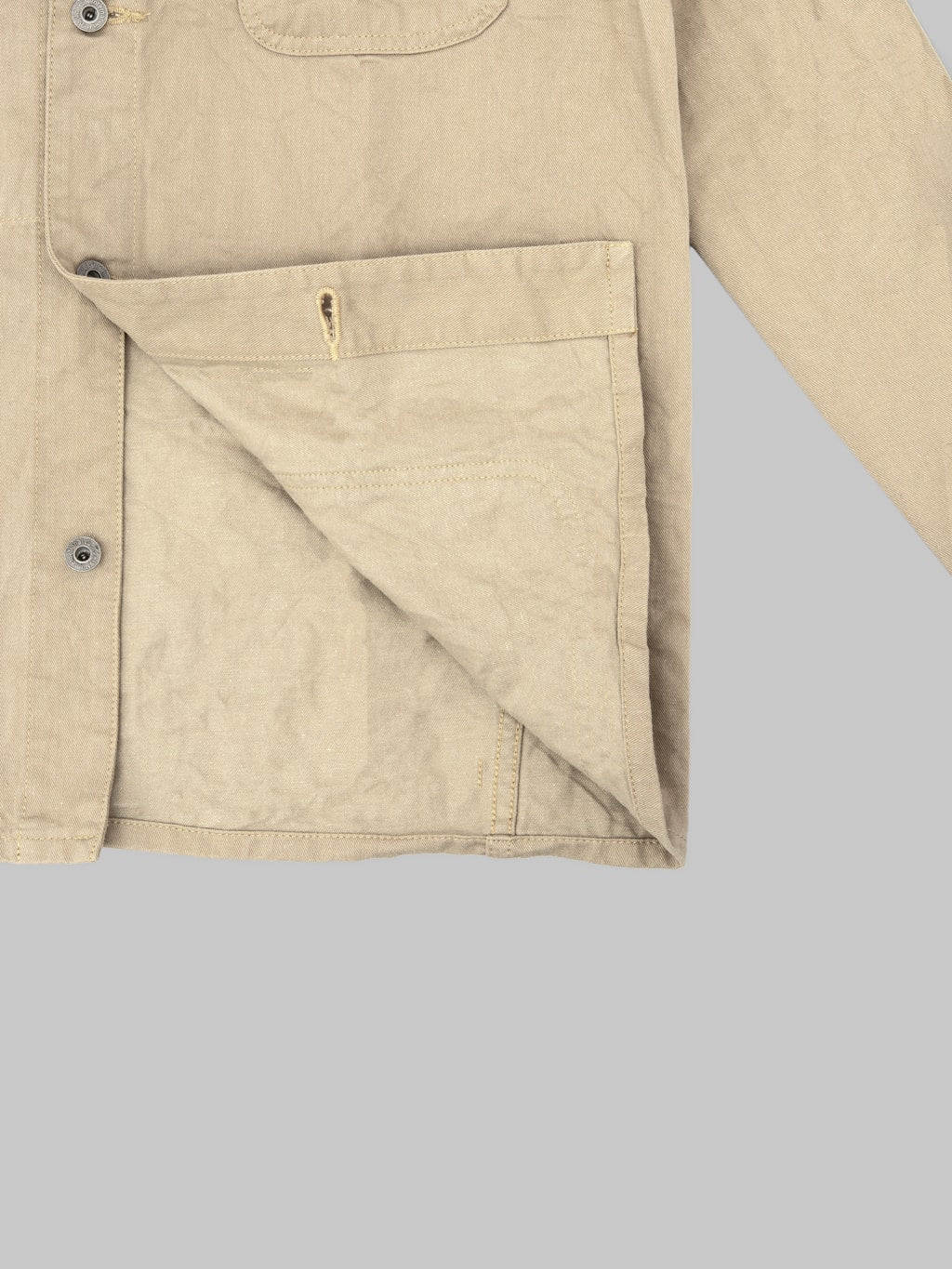 ONI Denim 03500-CHKB Khaki Beige Chino Cloth Coverall