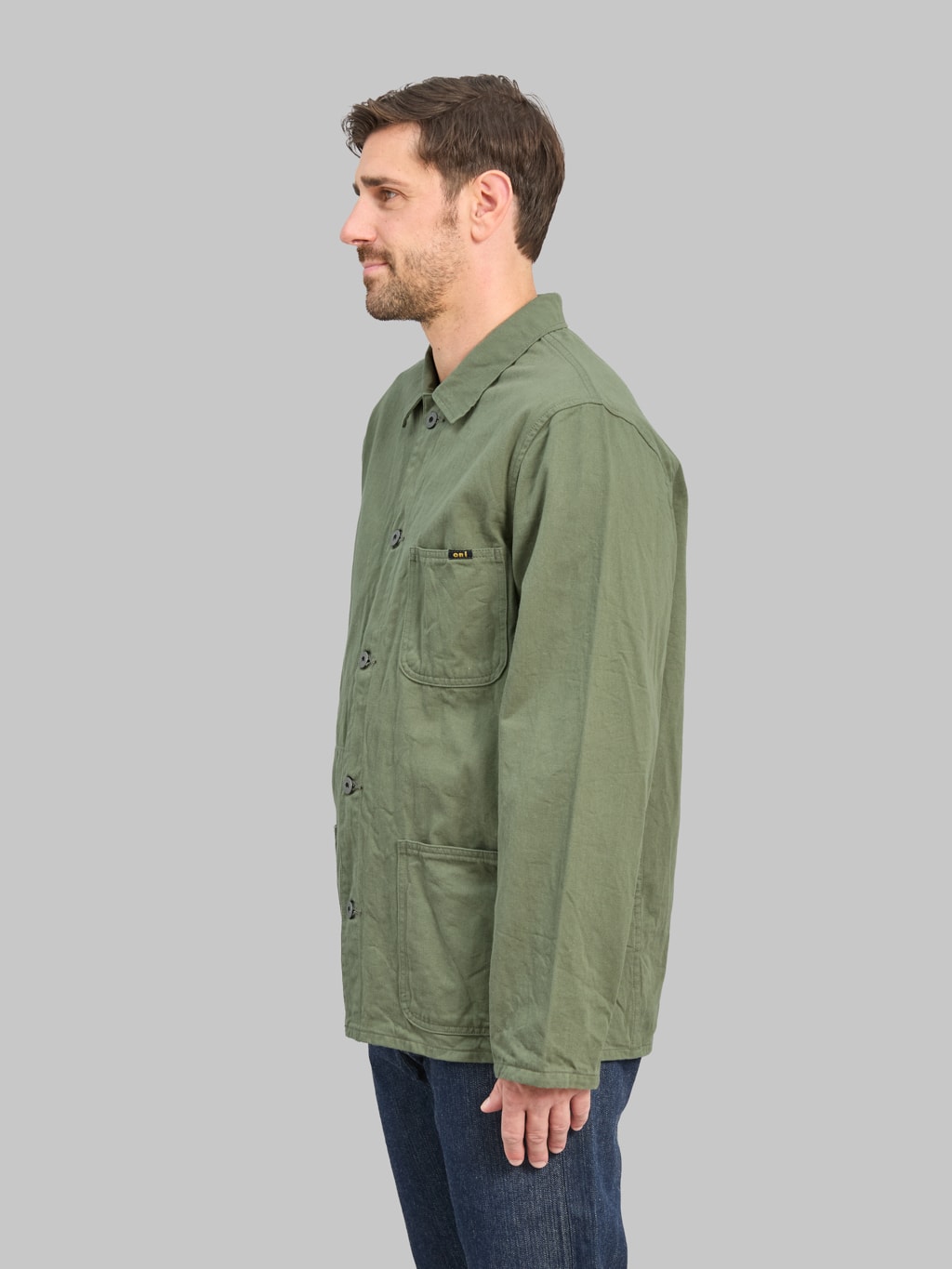 ONI Denim 03500-CHOL Olive Chino Cloth Coverall