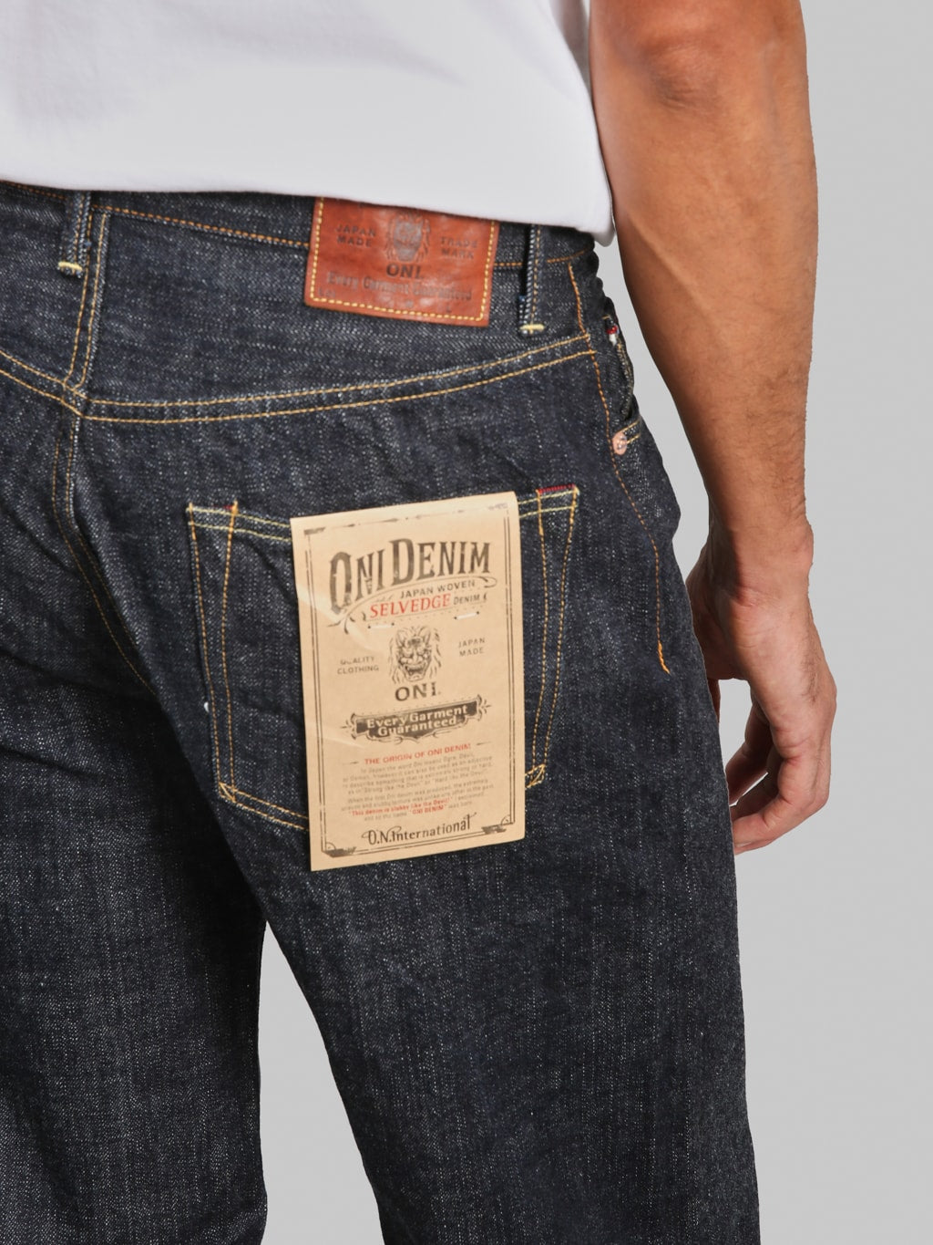ONI Denim 222-LS13.5 13.5oz Long Slub Denim Super Wide Straight Jeans