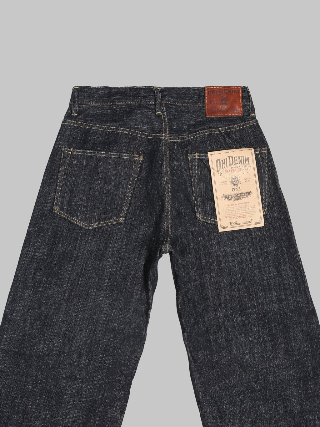 ONI Denim 222-LS13.5 13.5oz Long Slub Denim Super Wide Straight Jeans