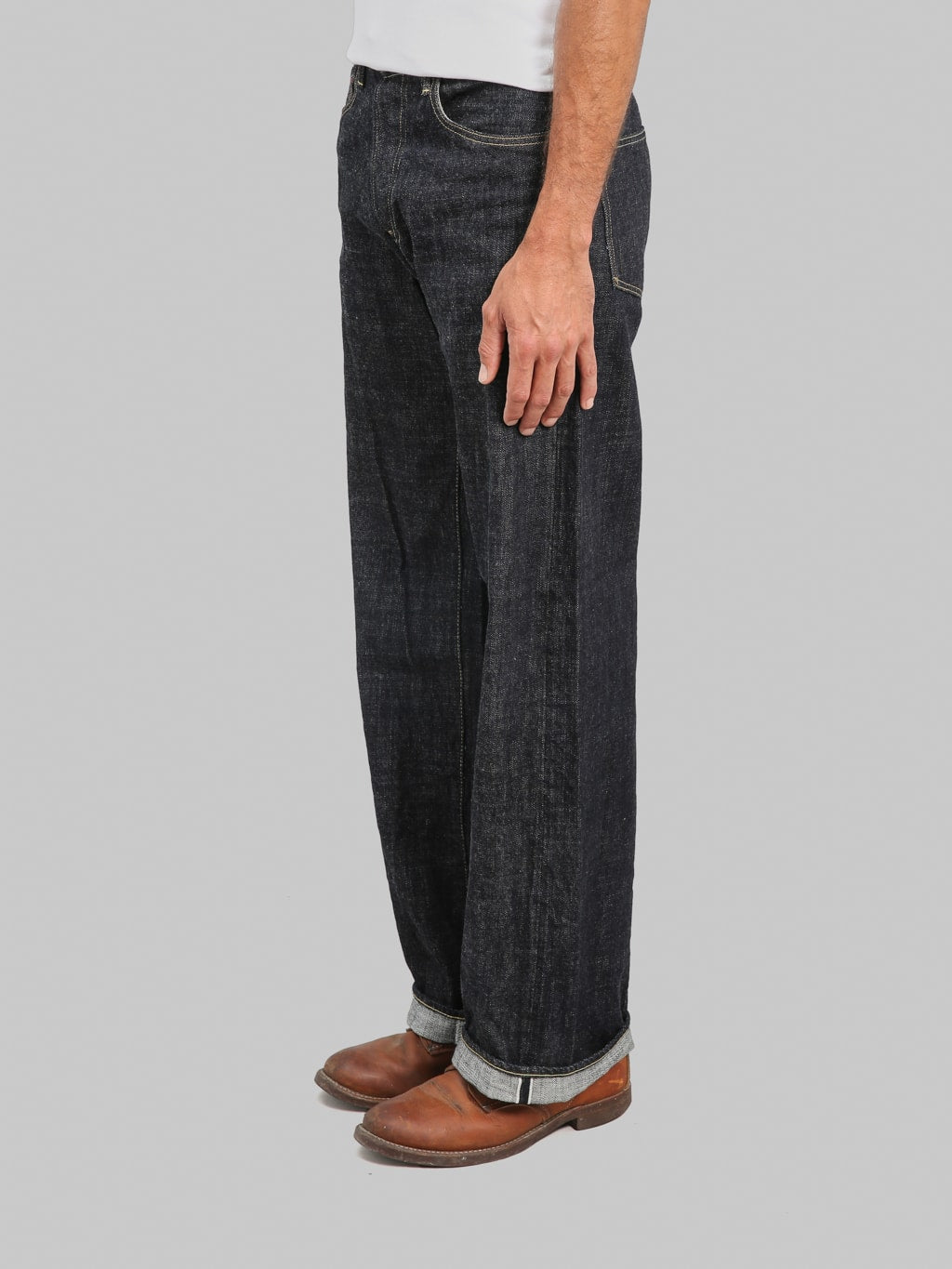 ONI Denim 222-LS13.5 13.5oz Long Slub Denim Super Wide Straight Jeans