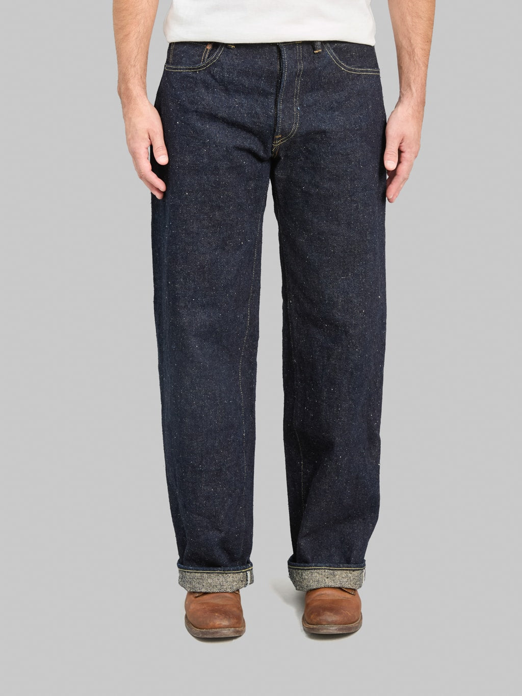 ONI Denim 222 "Asphalt" 20oz Super Wide Straight Jeans