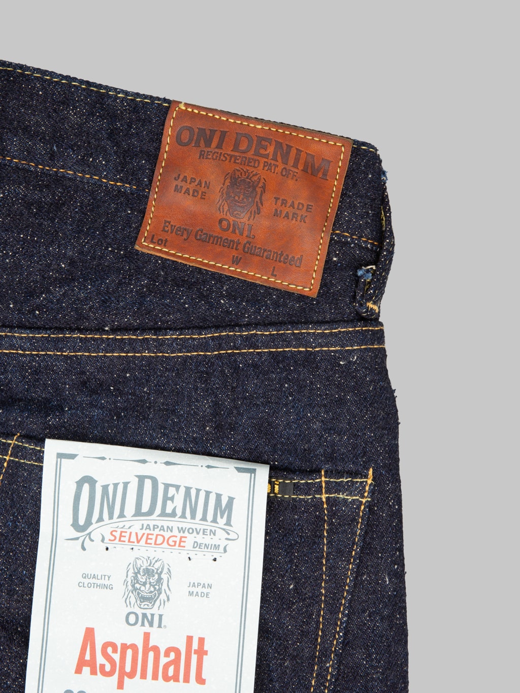 ONI Denim 222 "Asphalt" 20oz Super Wide Straight Jeans