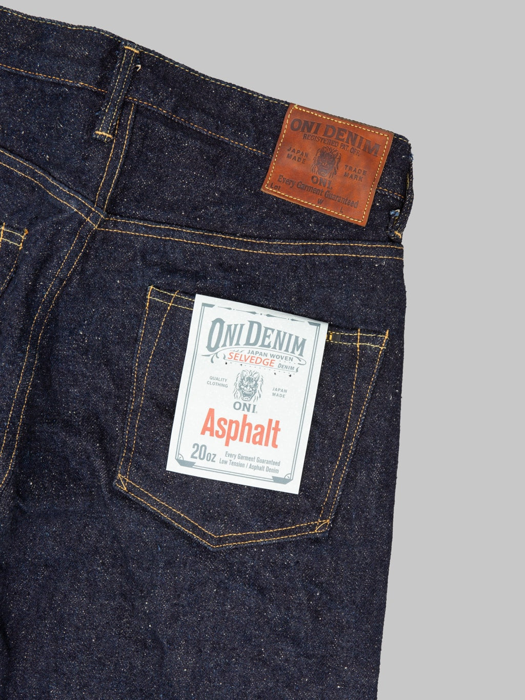 ONI Denim 222 "Asphalt" 20oz Super Wide Straight Jeans